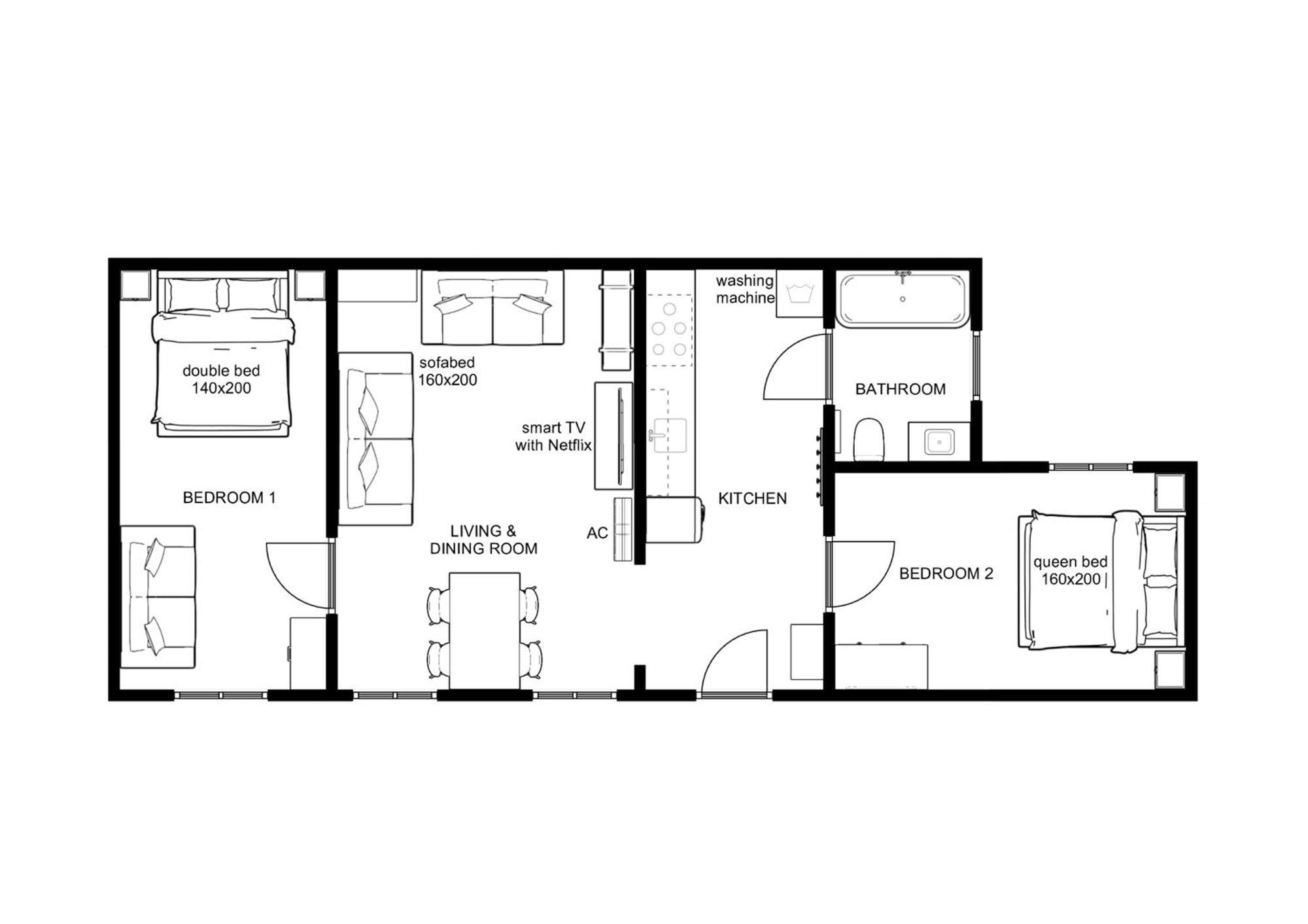 Kalvin 2Bdr Apartment With Ac Будапеща Екстериор снимка